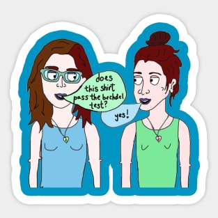 Does this Shirt Pass the Bechdel Test? Sticker